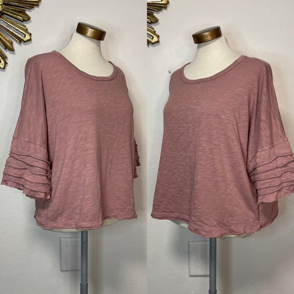 Splendid Ruffle Sleeve Top - Picture 3 of 11